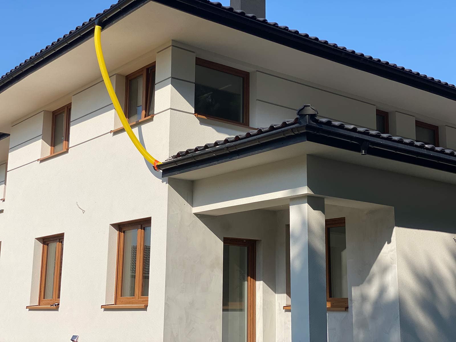 Elewacja z wykorzystaniem tynków Mapei w Radawcu